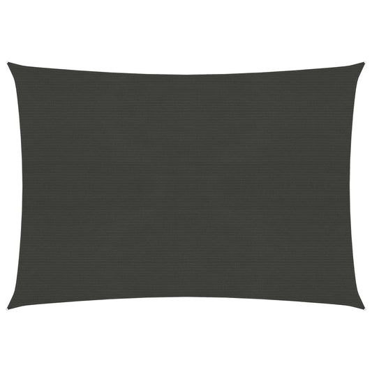 vidaXL Sunshade Sail 160 g/mŒ_ Anthracite 2.5x3 m HDPE