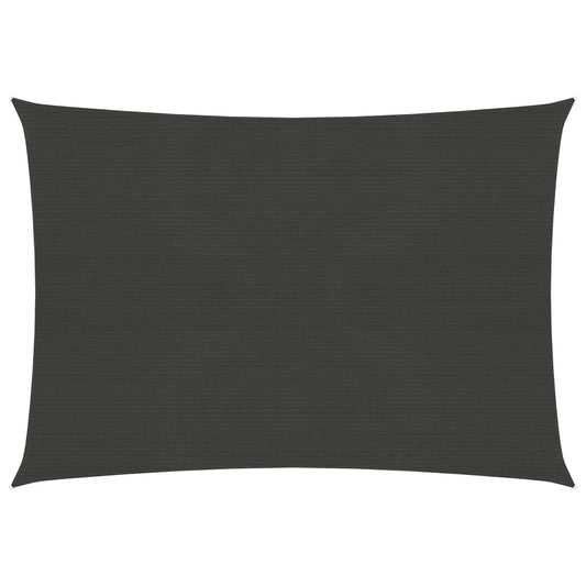 vidaXL Sunshade Sail 160 g/mŒ_ Anthracite 2.5x3.5 m HDPE
