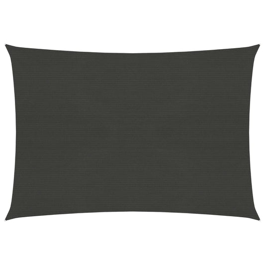 vidaXL Sunshade Sail 160 g/mŒ_ Anthracite 6x7 m HDPE