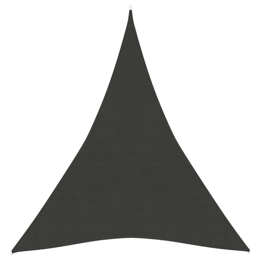 vidaXL Sunshade Sail 160 g/mŒ_ Anthracite 3x4x4 m HDPE
