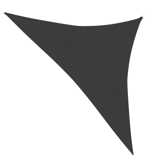 vidaXL Sunshade Sail 160 g/mŒ_ Anthracite 3.5x3.5x4.9 m HDPE