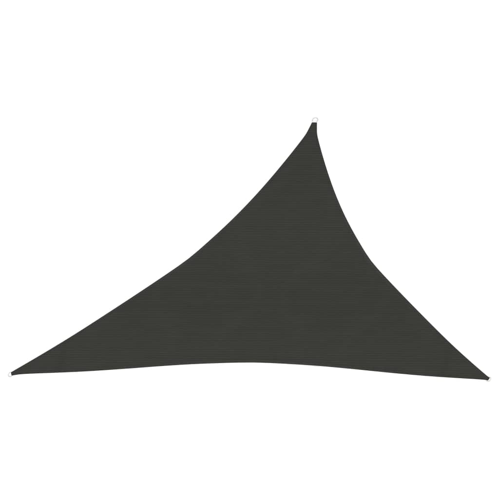 vidaXL Sunshade Sail 160 g/mŒ_ Anthracite 4x5x6.8 m HDPE