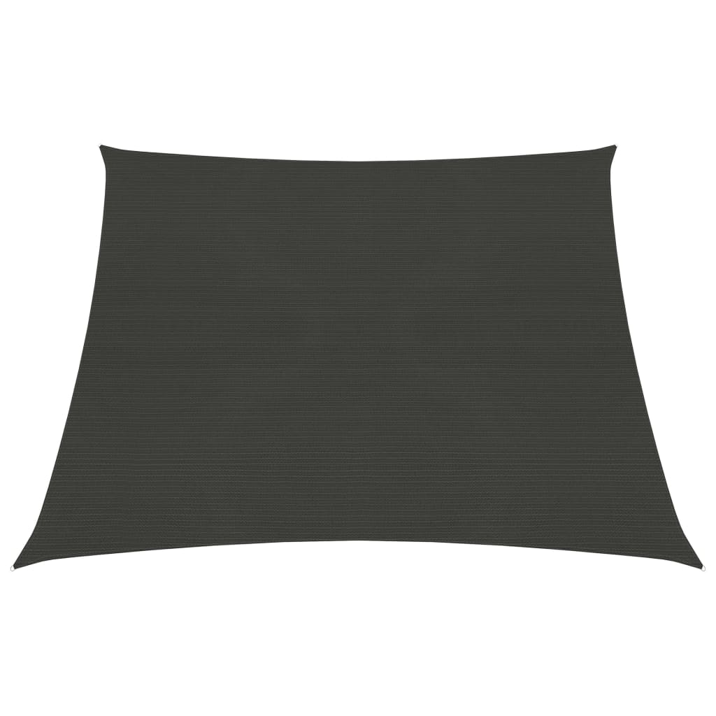 vidaXL Sunshade Sail 160 g/mŒ_ Anthracite 4/5x3 m HDPE
