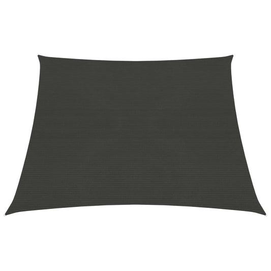 vidaXL Sunshade Sail 160 g/mŒ_ Anthracite 4/5x3 m HDPE