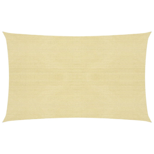 vidaXL Sunshade Sail 160 g/mŒ_ Beige 2x4.5 m HDPE