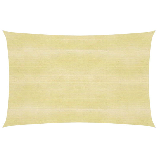 vidaXL Sunshade Sail 160 g/mŒ_ Beige 2.5x3 m HDPE