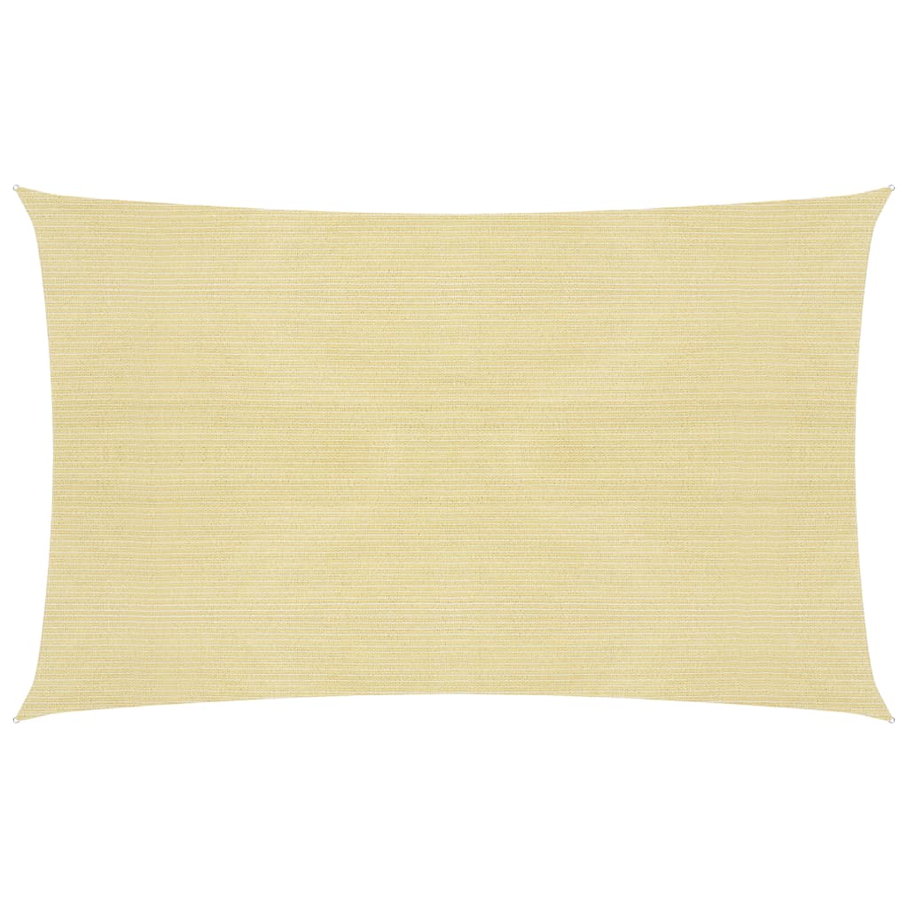 vidaXL Sunshade Sail 160 g/mŒ_ Beige 3x5 m HDPE