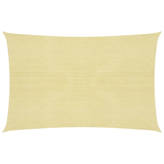 vidaXL Sunshade Sail 160 g/mŒ_ Beige 3.5x5 m HDPE