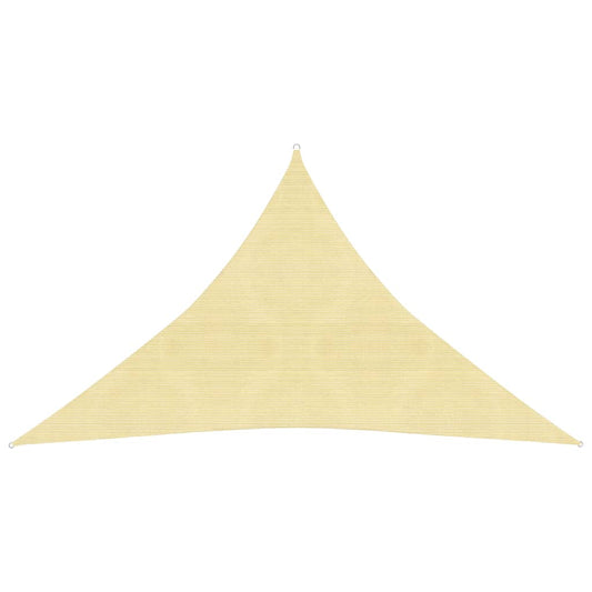 vidaXL Sunshade Sail 160 g/mŒ_ Beige 2.5x2.5x3.5 m HDPE