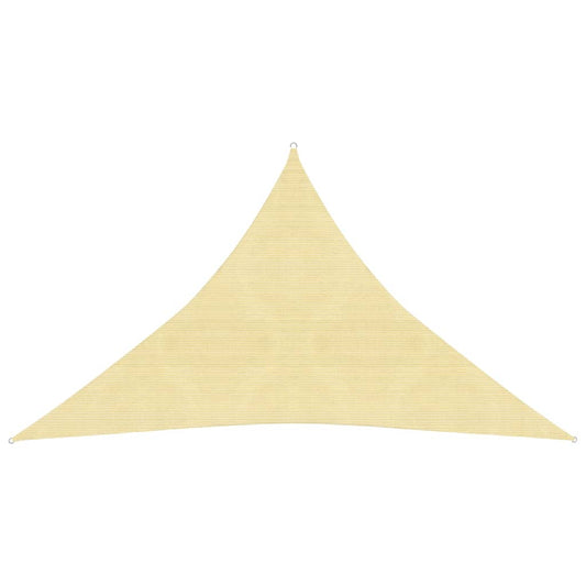 vidaXL Sunshade Sail 160 g/mŒ_ Beige 3.5x3.5x4.9 m HDPE