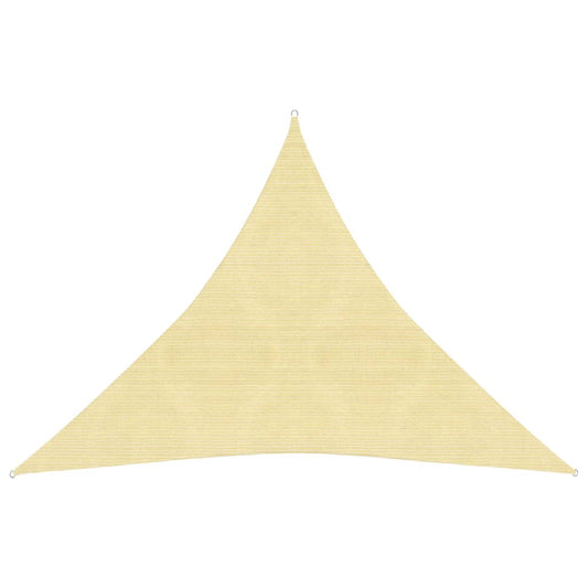 vidaXL Sunshade Sail 160 g/mŒ_ Beige 4x4x4 m HDPE