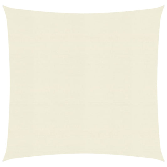 vidaXL Sunshade Sail 160 g/mŒ_ Cream 4x4 m HDPE