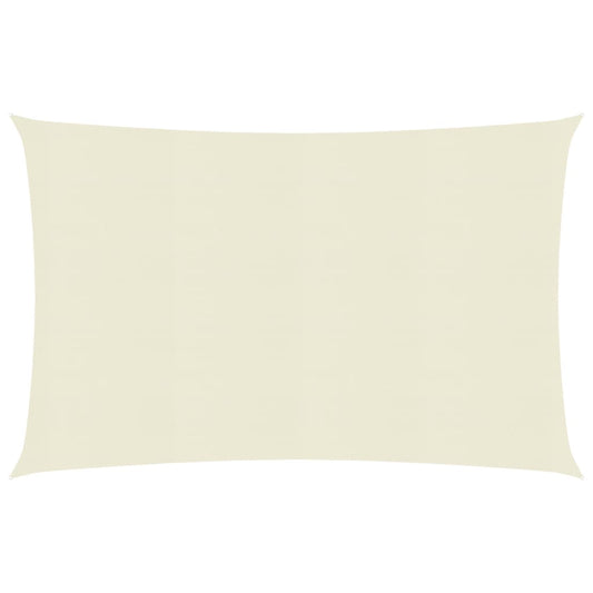 vidaXL Sunshade Sail 160 g/mŒ_ Cream 3x6 m HDPE