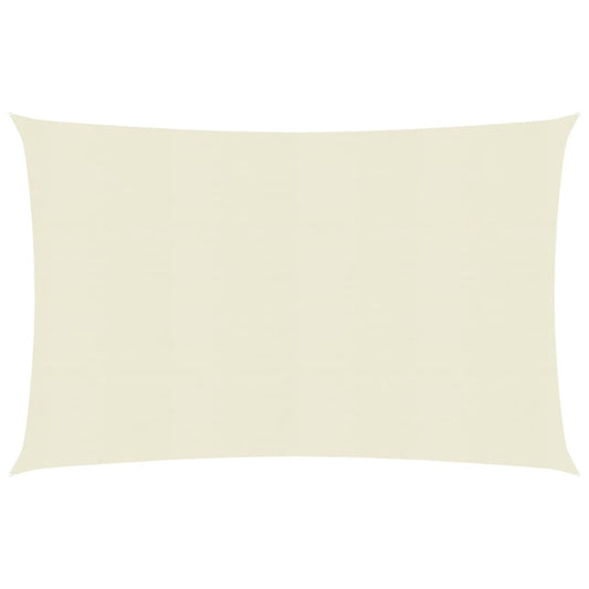 vidaXL Sunshade Sail 160 g/mŒ_ Cream 4x5 m HDPE