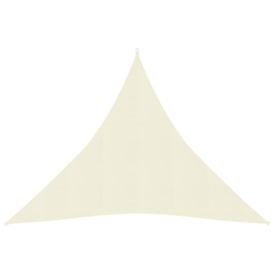 vidaXL Sunshade Sail 160 g/mŒ_ Cream 3x3x3 m HDPE