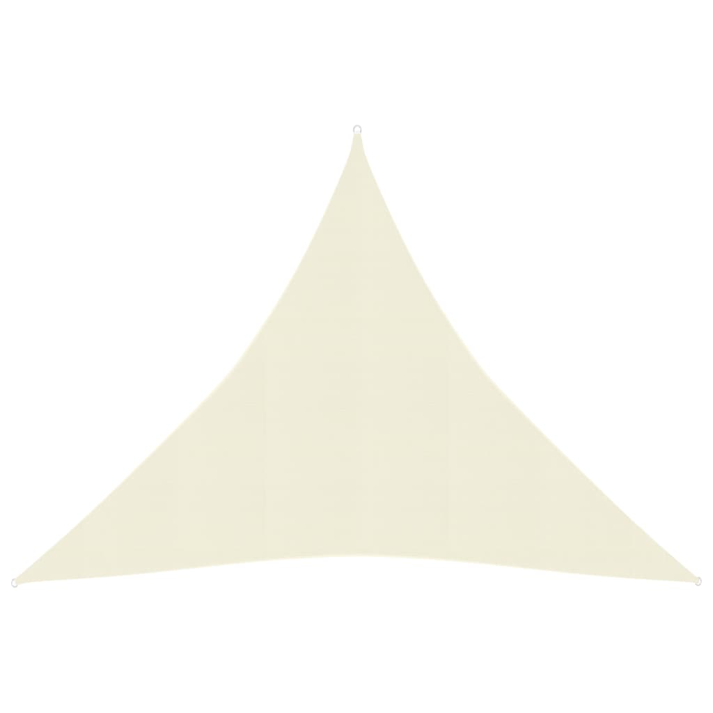 vidaXL Sunshade Sail 160 g/mŒ_ Cream 4x4x4 m HDPE