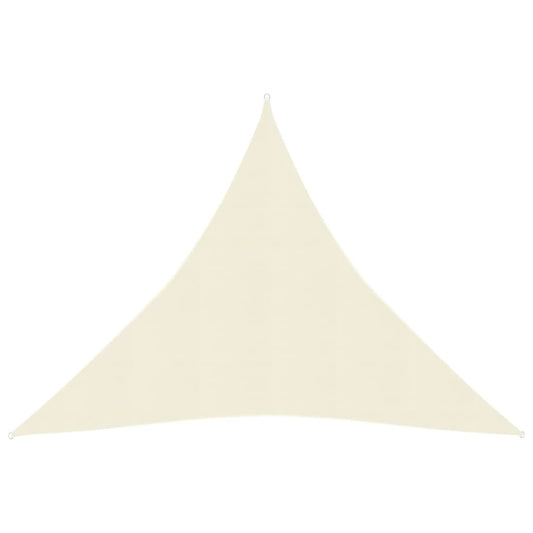 vidaXL Sunshade Sail 160 g/mŒ_ Cream 4.5x4.5x4.5 m HDPE