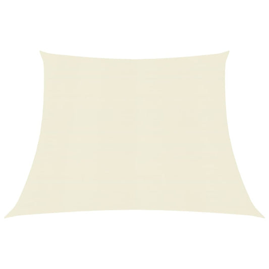 vidaXL Sunshade Sail 160 g/mŒ_ Cream 3/4x2 m HDPE