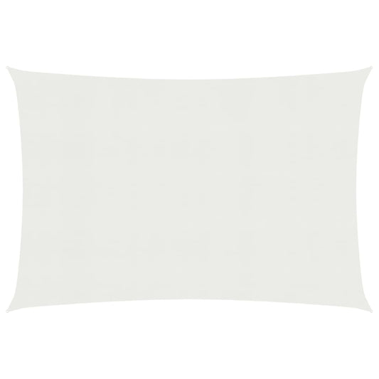 vidaXL Sunshade Sail 160 g/mŒ_ White 2x4.5 m HDPE