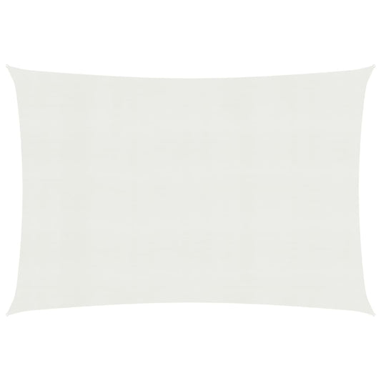 vidaXL Sunshade Sail 160 g/mŒ_ White 2.5x3 m HDPE