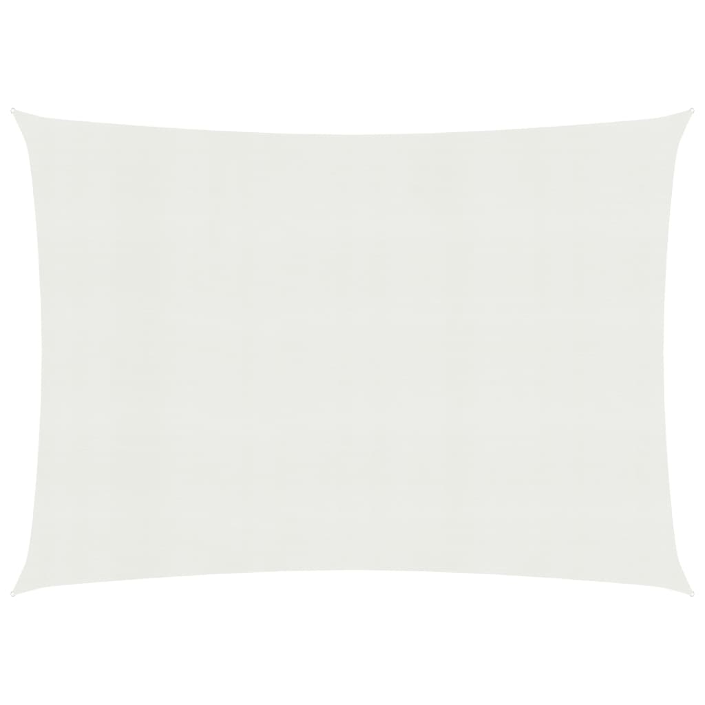 vidaXL Sunshade Sail 160 g/mŒ_ White 3.5x4.5 m HDPE