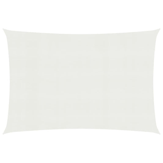 vidaXL Sunshade Sail 160 g/mŒ_ White 5x7 m HDPE