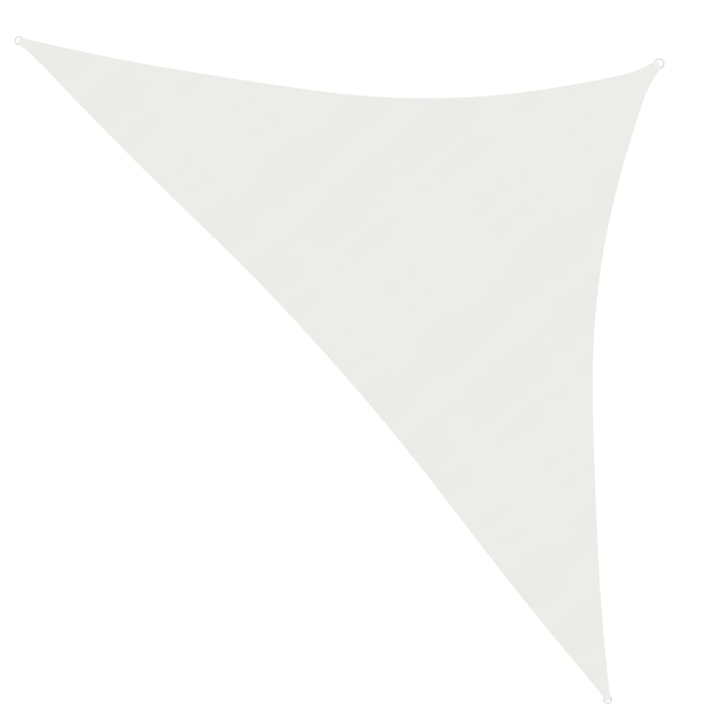 vidaXL Sunshade Sail 160 g/mŒ_ White 3.5x3.5x4.9 m HDPE