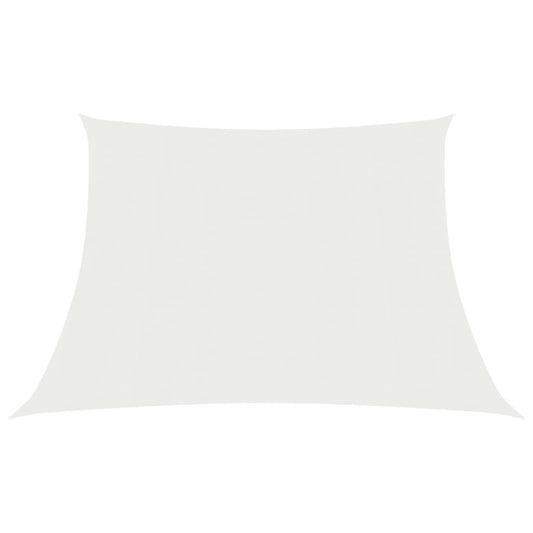 vidaXL Sunshade Sail 160 g/mŒ_ White 4/5x3 m HDPE