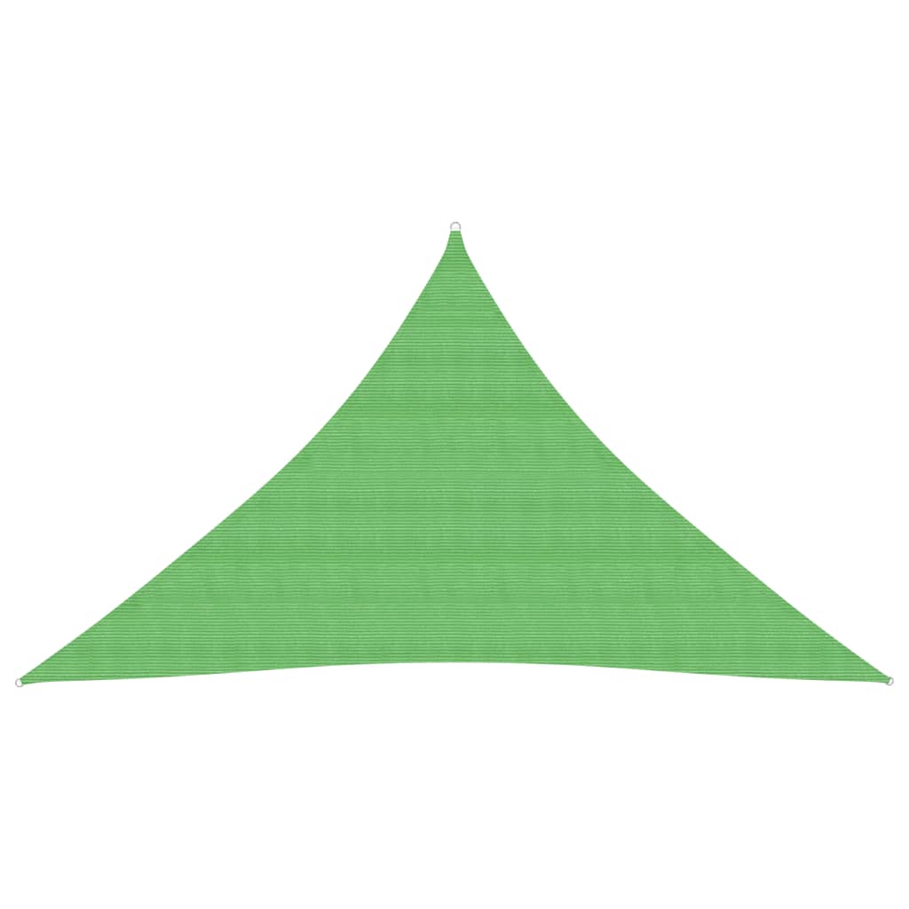 vidaXL Sunshade Sail 160 g/mŒ_ Light Green 3.5x3.5x4.9 m HDPE