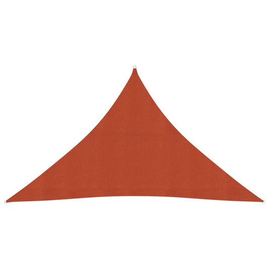 vidaXL Sunshade Sail 160 g/mŒ_ Terracotta 3.5x3.5x4.9 m HDPE