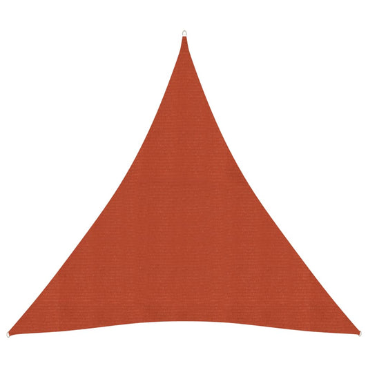 vidaXL Sunshade Sail 160 g/mŒ_ Terracotta 4x4x4 m HDPE