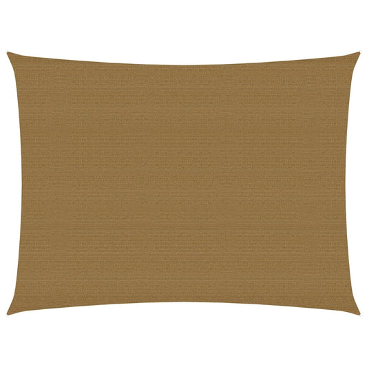vidaXL Sunshade Sail 160 g/mŒ_ Taupe 3.5x4.5 m HDPE