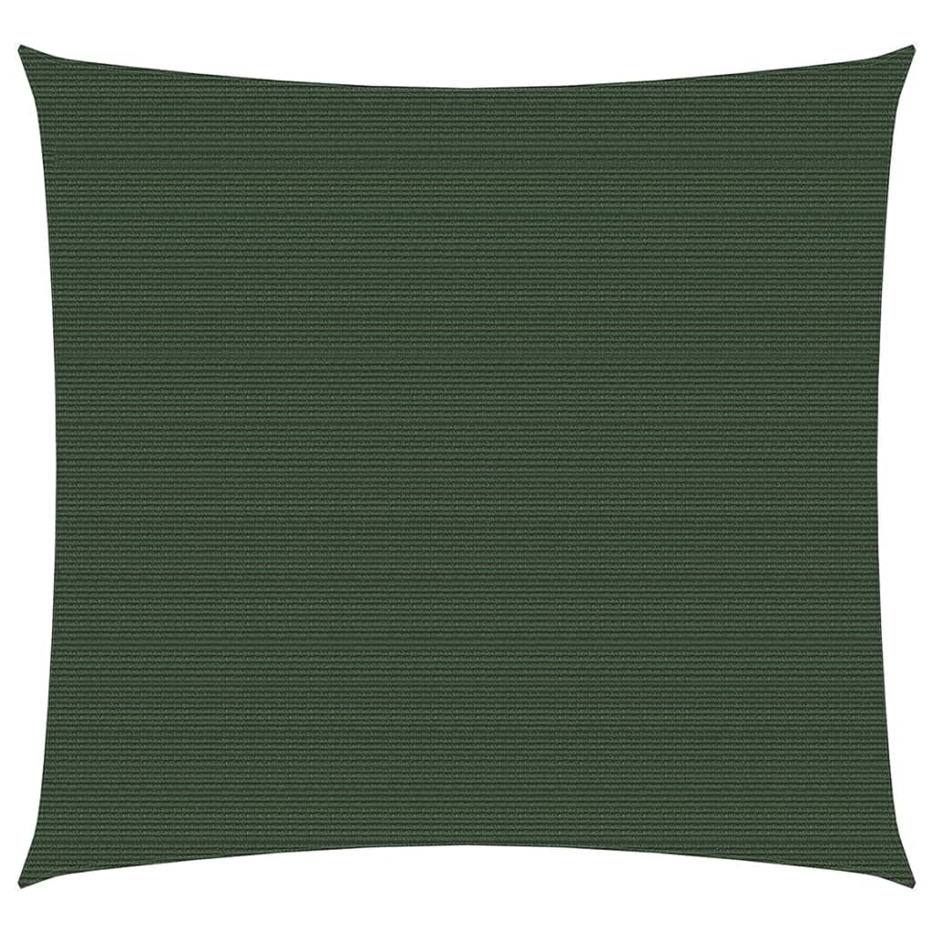 vidaXL Sunshade Sail 160 g/mŒ_ Dark Green 4.5x4.5 m HDPE