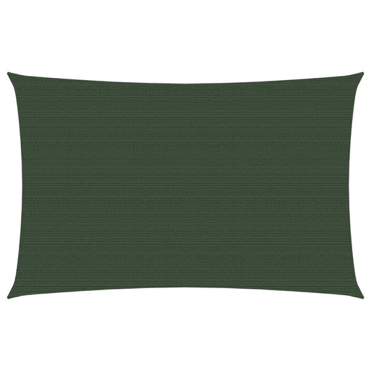 vidaXL Sunshade Sail 160 g/mŒ_ Dark Green 2x4 m HDPE
