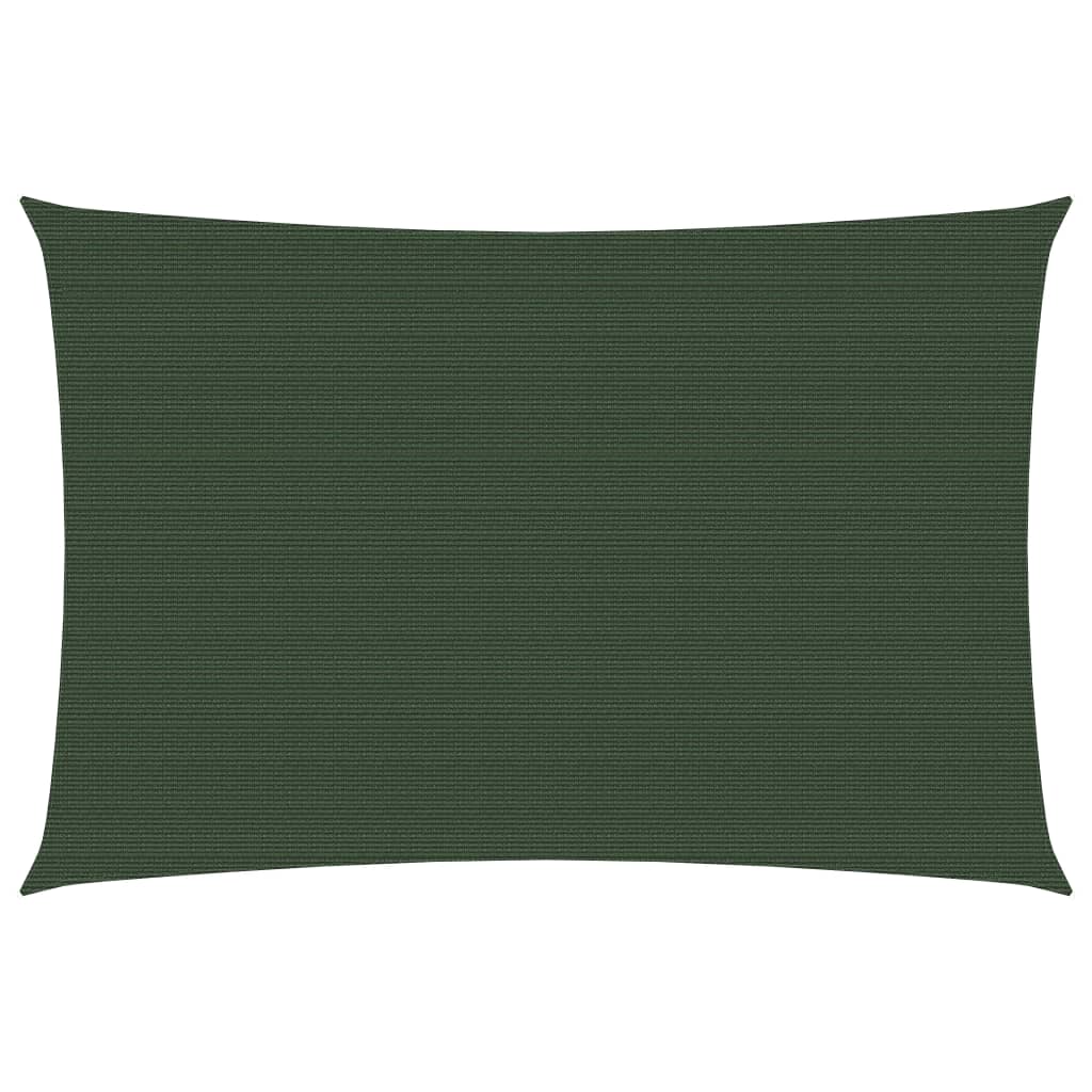 vidaXL Sunshade Sail 160 g/mŒ_ Dark Green 3.5x4.5 m HDPE