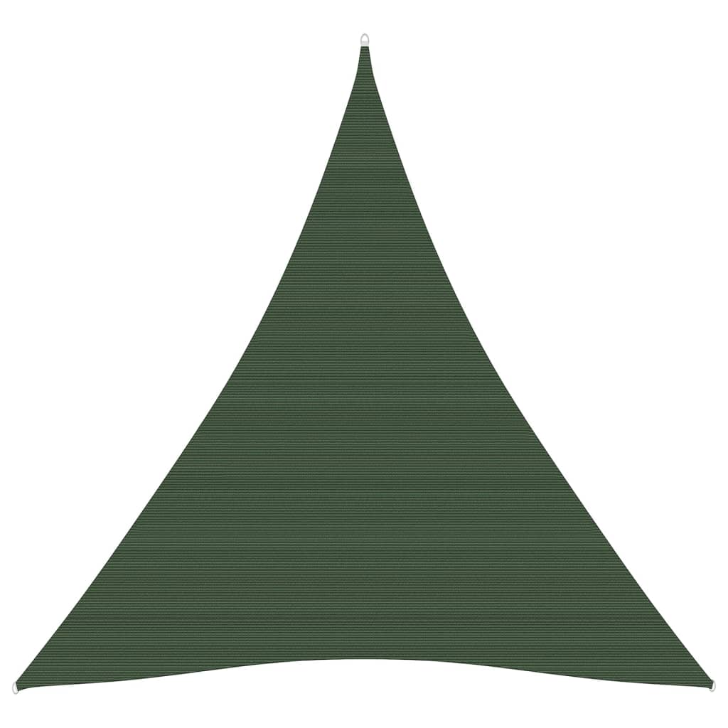 vidaXL Sunshade Sail 160 g/mŒ_ Dark Green 3x4x4 m HDPE