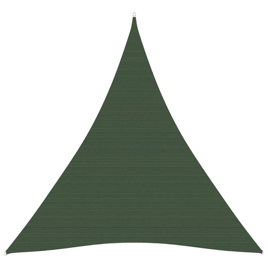 vidaXL Sunshade Sail 160 g/mŒ_ Dark Green 3x4x4 m HDPE
