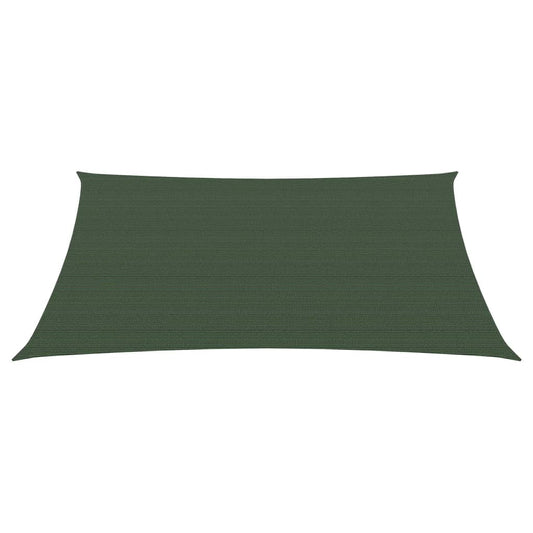 vidaXL Sunshade Sail 160 g/mŒ_ Dark Green 3/4x3 m HDPE
