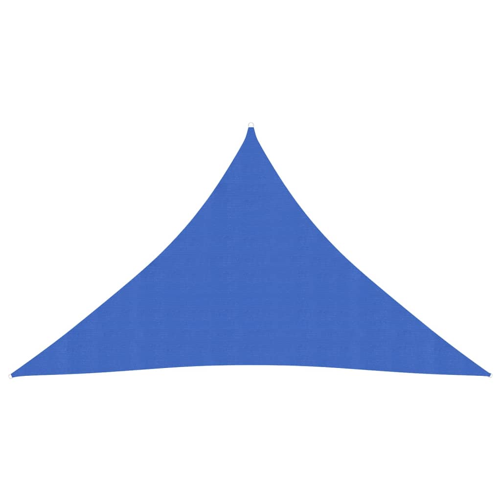 vidaXL Sunshade Sail 160 g/mŒ_ Blue 3.5x3.5x4.9 m HDPE
