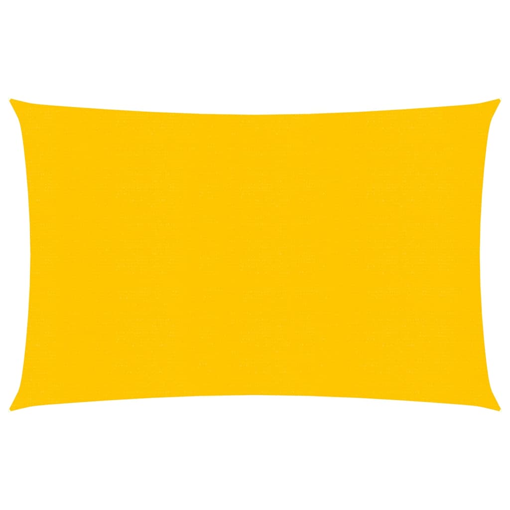 vidaXL Sunshade Sail 160 g/mŒ_ Yellow 2.5x4 m HDPE