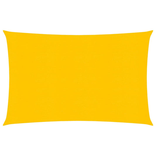 vidaXL Sunshade Sail 160 g/mŒ_ Yellow 2.5x4 m HDPE