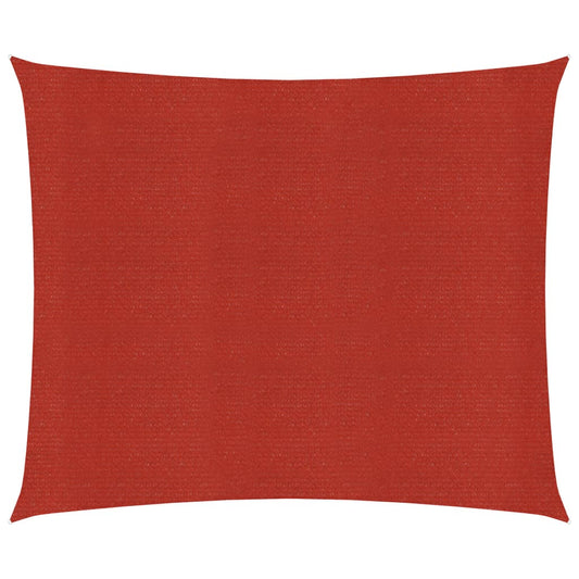 vidaXL Sunshade Sail 160 g/mŒ_ Red 4.5x4.5 m HDPE