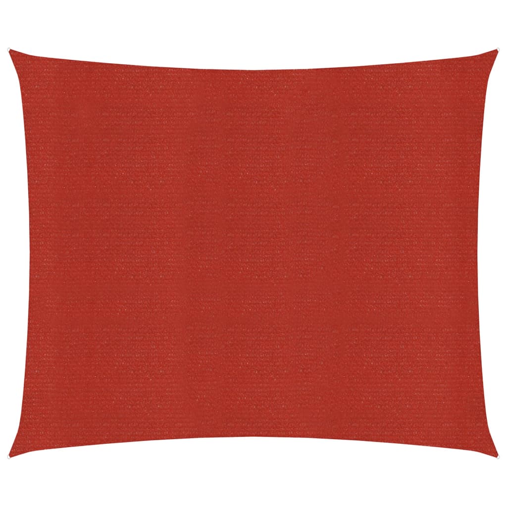 vidaXL Sunshade Sail 160 g/mŒ_ Red 2.5x3 m HDPE