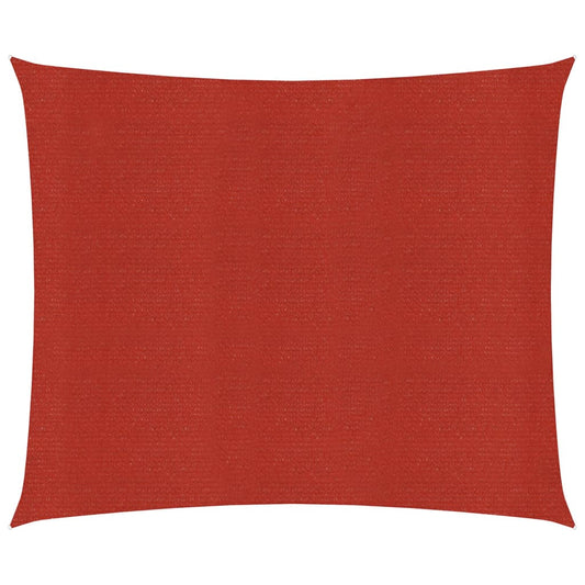 vidaXL Sunshade Sail 160 g/mŒ_ Red 2.5x3 m HDPE