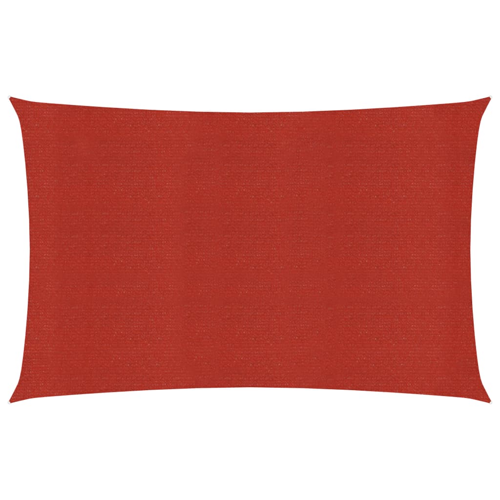 vidaXL Sunshade Sail 160 g/mŒ_ Red 3.5x4.5 m HDPE