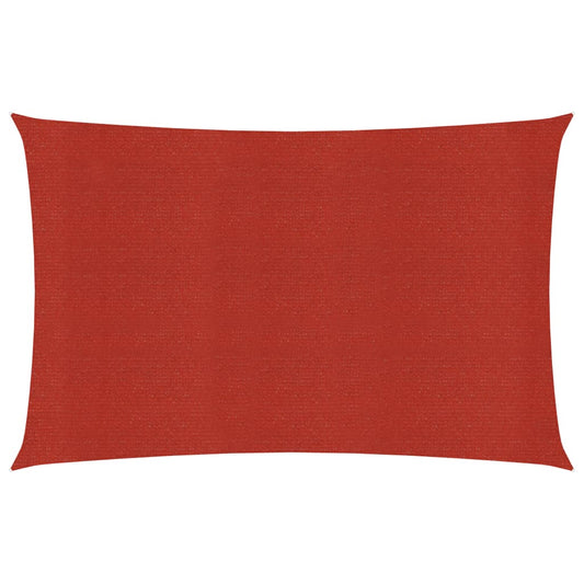 vidaXL Sunshade Sail 160 g/mŒ_ Red 3.5x4.5 m HDPE
