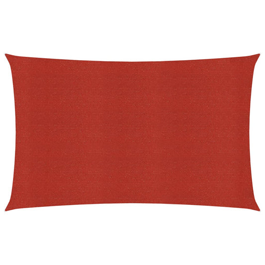 vidaXL Sunshade Sail 160 g/mŒ_ Red 4x6 m HDPE