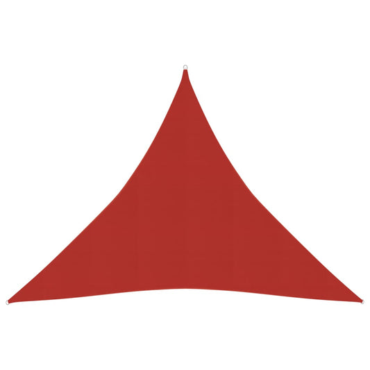 vidaXL Sunshade Sail 160 g/mŒ_ Red 4x4x4 m HDPE