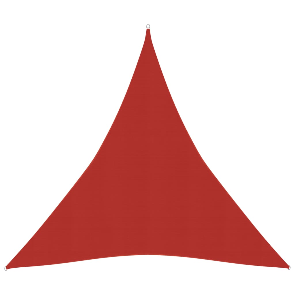 vidaXL Sunshade Sail 160 g/mŒ_ Red 5x6x6 m HDPE