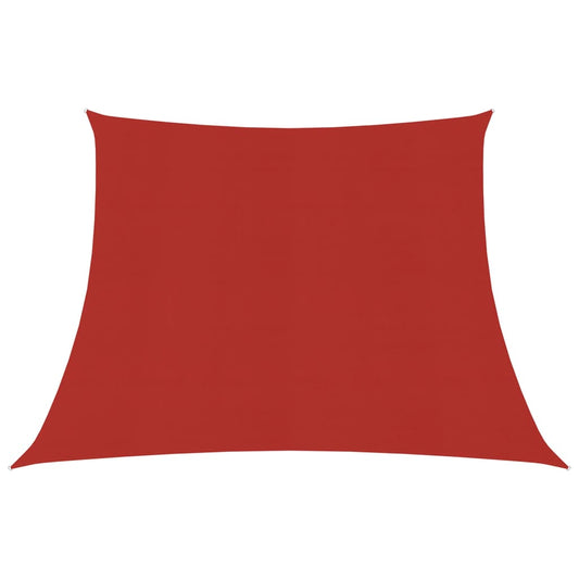 vidaXL Sunshade Sail 160 g/mŒ_ Red 3/4x2 m HDPE